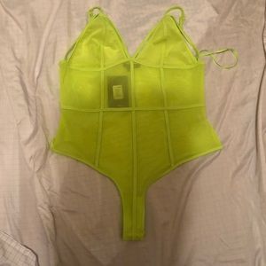 Mesh green highlighter top